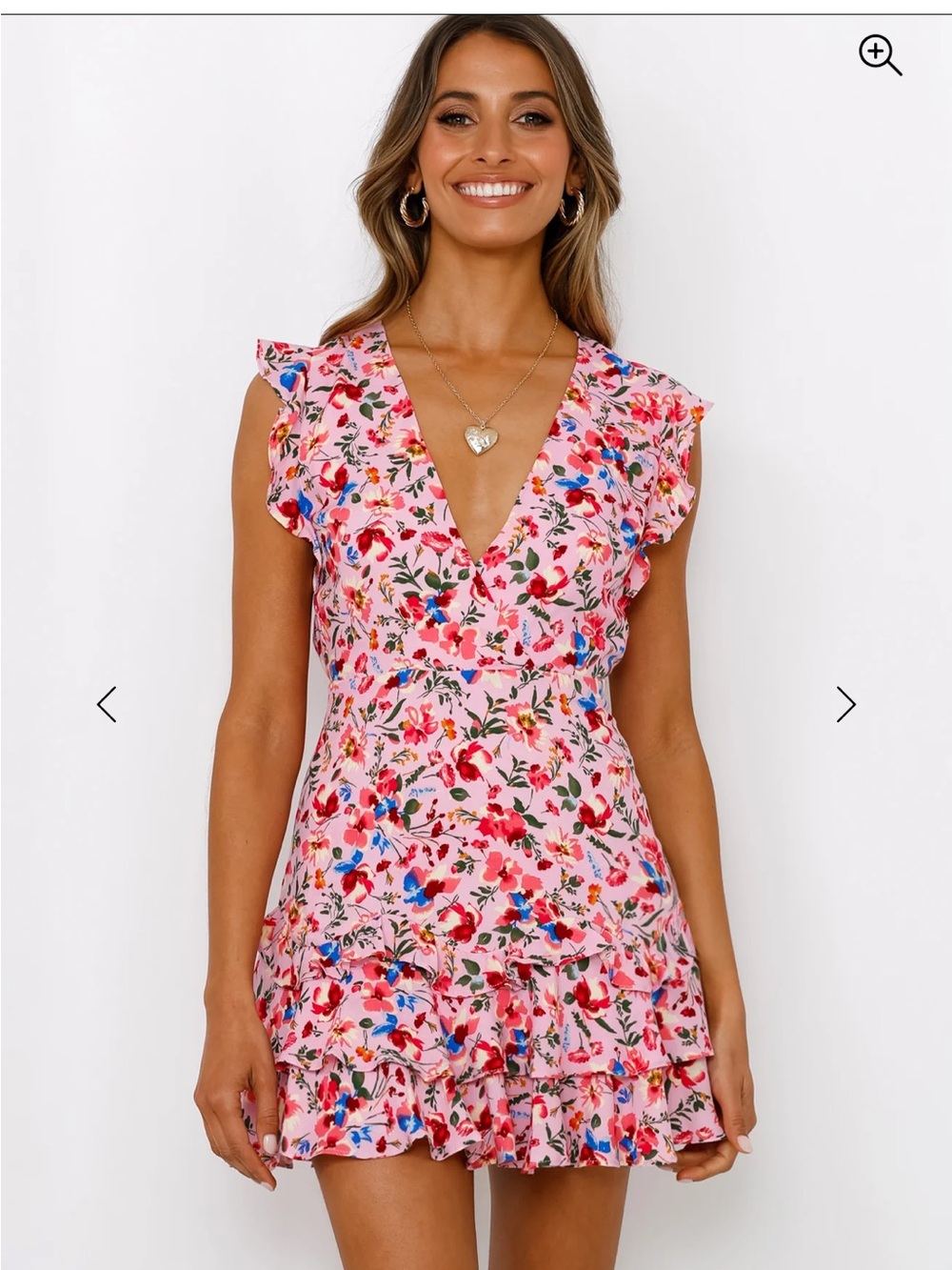 Hello Molly Pink Floral Dress size XS